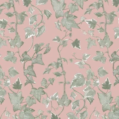 Vine Green & Pink pattern image