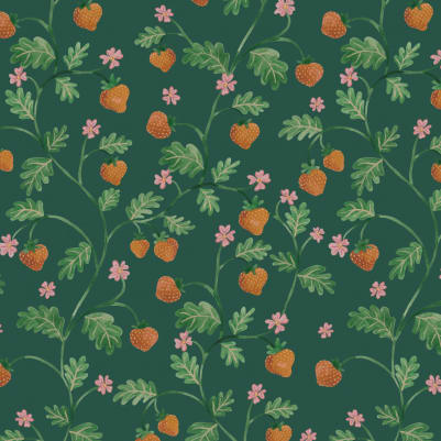 Little Stawberry Green pattern image