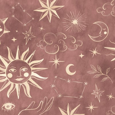 Astrology, Red pattern image