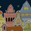 London Houses, Night