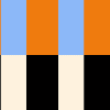 Striped, Orange & Blue