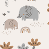 Elephant Savanna, Beige