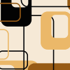 Retro Squares, Brown