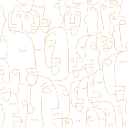 Nude Large Line Drawing Face Wallpaper Mural