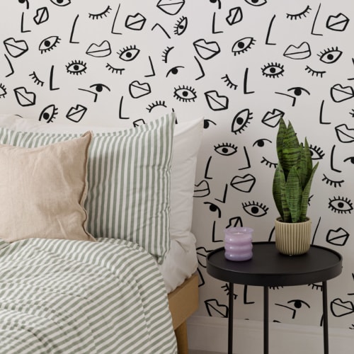 Face Effect Wallpaper Mural