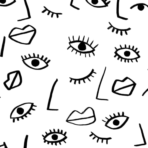 Face Effect Wallpaper Mural