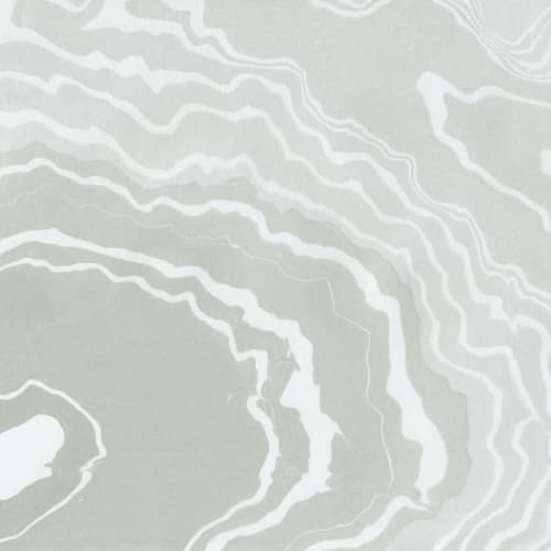 Grön japansk marmorerad konst Suminagashi fototapet