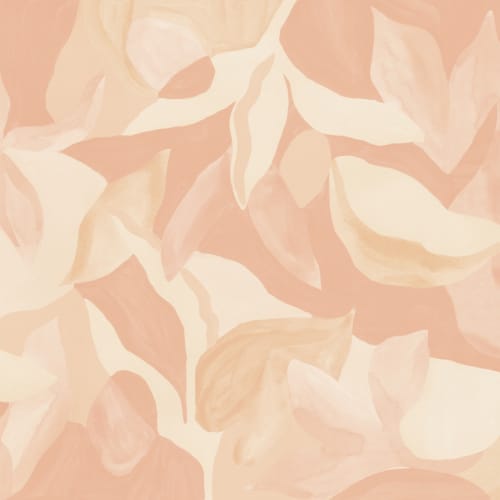 Model floral abstract pastel murale