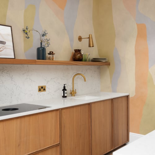 Multicolor Abstract Pattern Mexican Mural