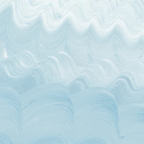 Blue Painted Wavy Brush Strokes Wall Mural