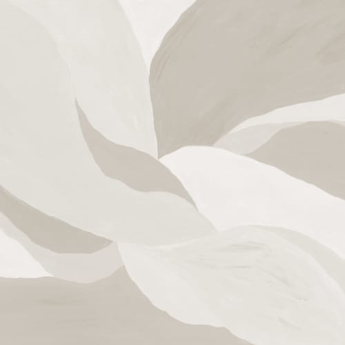 Beige Abstrakt Gemaltes Blatt Fototapete