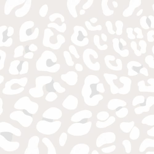 Off White Leopard Print Wallpaper Mural