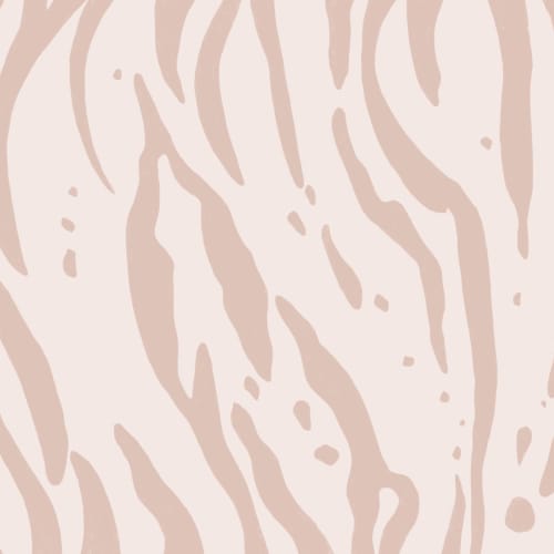 Pink Tiger Print Wallpaper Mural