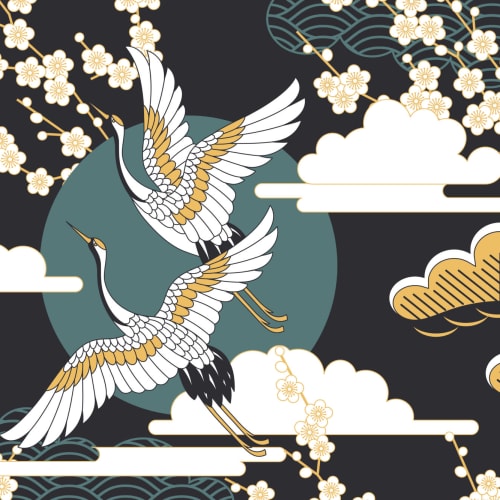 Mural Papel Pintado Cielo Oscuro Oriental