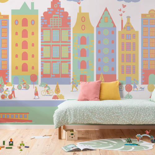 Amsterdam City Living Wallpaper Mural