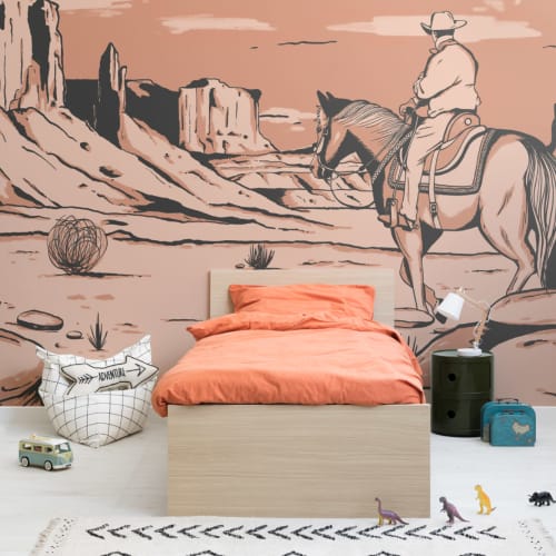 Wild West Cowboy Horse Wallpaper Mural