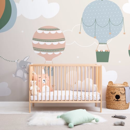 Cute Balloons Nursery Wallpaper Mural