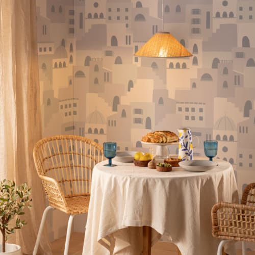 Albastru arhitectura casa model tapet Mural