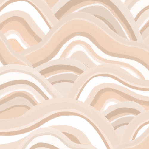 Beige abstrakta sanddyner målade mural-tapeter