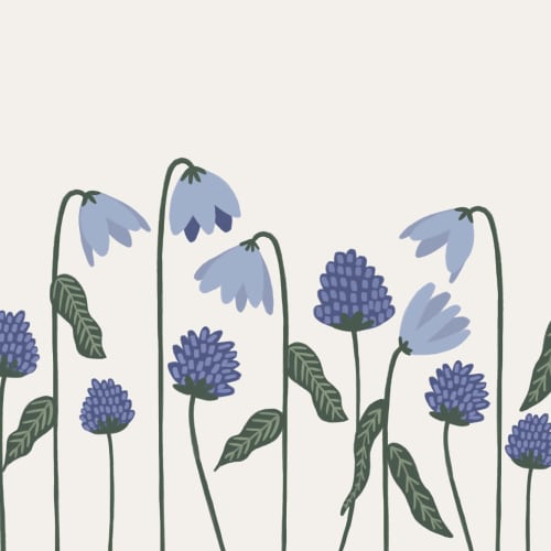 Fototapete Glockenblumen