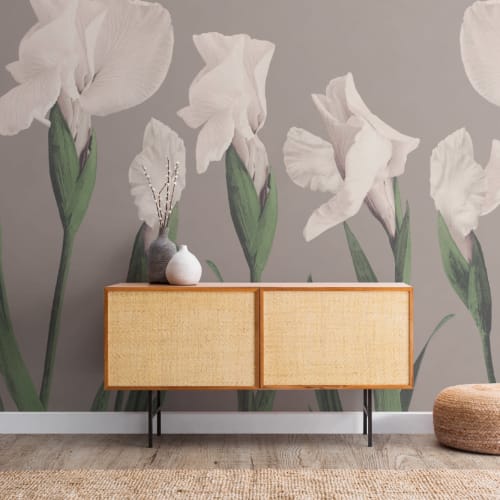 Vintage Japanese Large Flower Wallpaper Mural