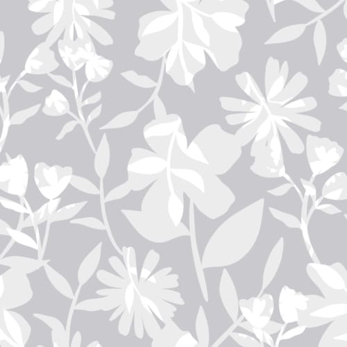 Gråtoner Blomsterrepetisjonsmønster Bakgrunn