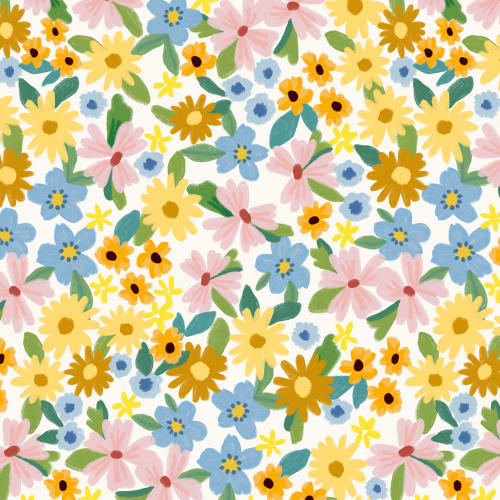 Helle Multicolor Fun Floral Print Tapete