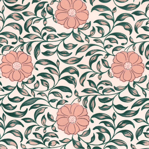 Owen Jones Peony kinesiska ornament Illustrationer Rosa fototapet