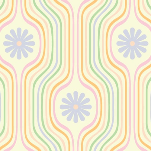 Elizabeth Olwen Joyride Papier peint pastel