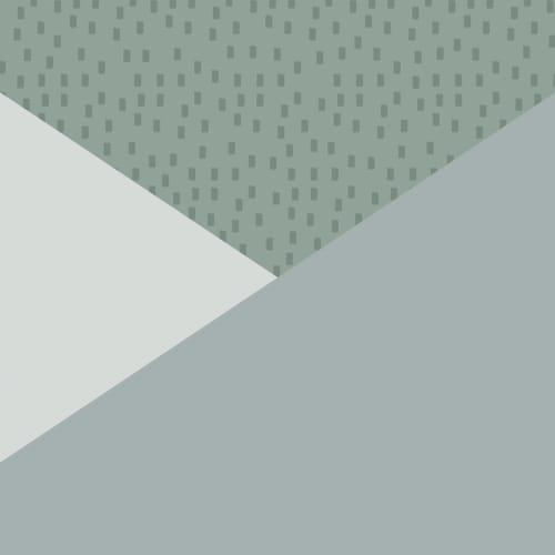 Pastel verde Geometric Triunghi Prism Wallpaper Mural