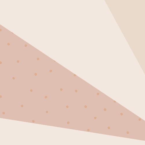 Brzoskwiniowo-kremowa pastelowa geometryczna fototapeta w kropki i promienie