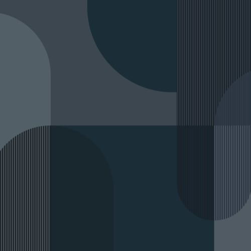 Navy Scandinavian Geometric Mural