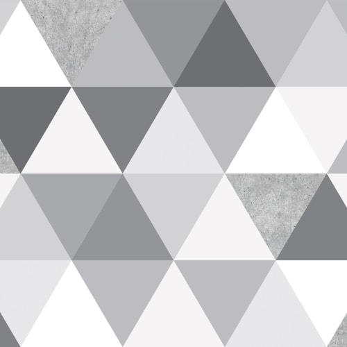 Grey Concrete Texture Geometric Triangle Wallpaper Mural