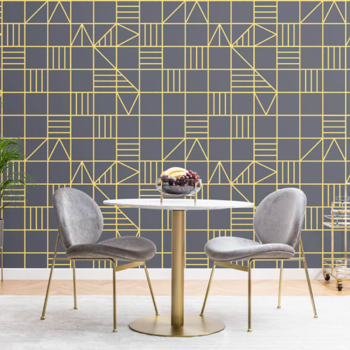Grid Classic Triangles Wallpaper Mural