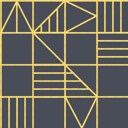Grid Classic Triangles Wallpaper Mural