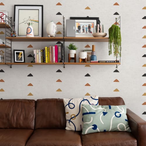 Tribal Driehoeken Behang Muurschildering
