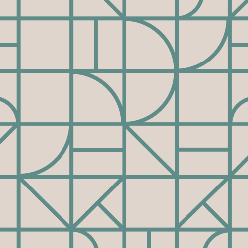 Papier Peint Vert Sauge et Crème à Motif Géométrique Quadrillé