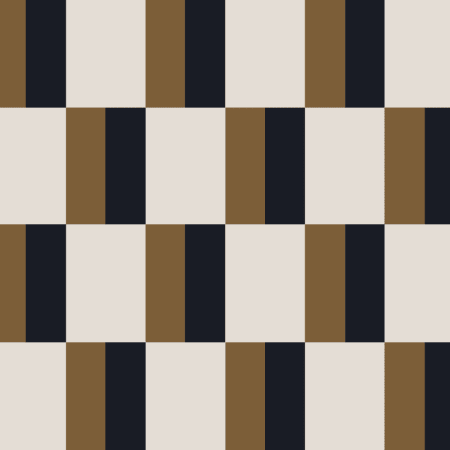 Muștar și albastru Bauhaus Geometric Retro Repeat Pattern Wallpaper