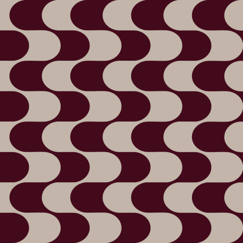 Geometrische Fototapete mit burgunderfarbenem Wellenmuster