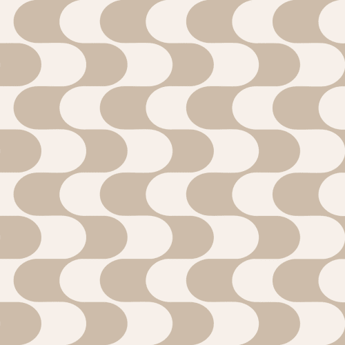 Beige Geometric Pattern Mid-Century Modern Wall Mural
