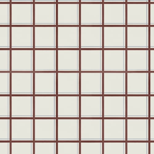 Murale cu model geometric Tattersall maro pentru spații moderne