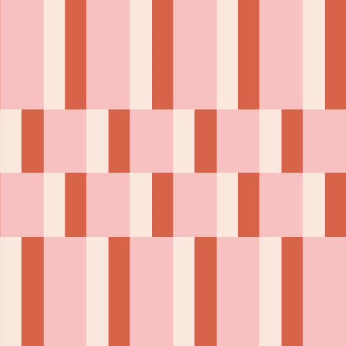 Rosa & Orange Moderne Geometrische Bauhaus Tapete