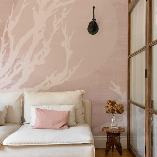 Rosa Yuugen Japansk natur Minimalist Mural-tapeter