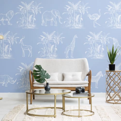 Toile de La Jungle Vintage Ontdekkingsreis Behang Muurschildering