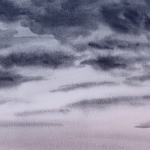 Carta da Parati Cielo e Nuvole di Notte