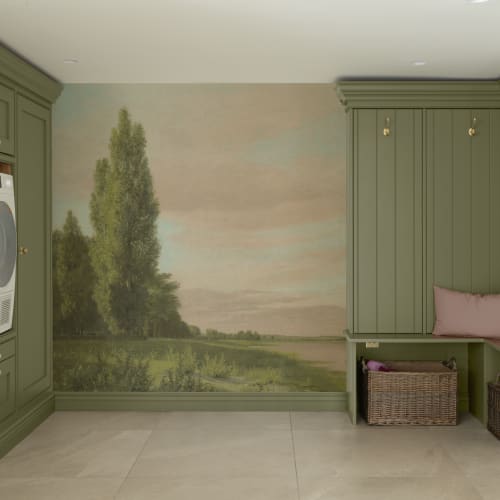 Waters Edge Classic Vintage Landscape Wall Mural by Christen Købke