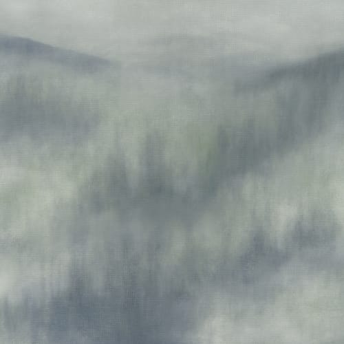 Green Misty Forest Fusion Nature fototapet