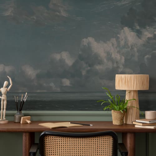 Marineblå John Constable havutsikt fototapet
