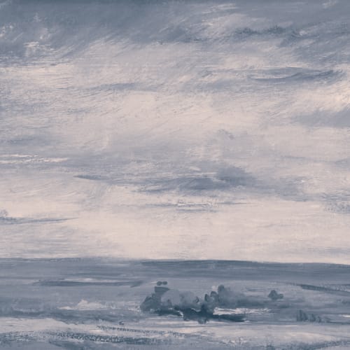 Mural de pintura de paisagem roxa de John Constable