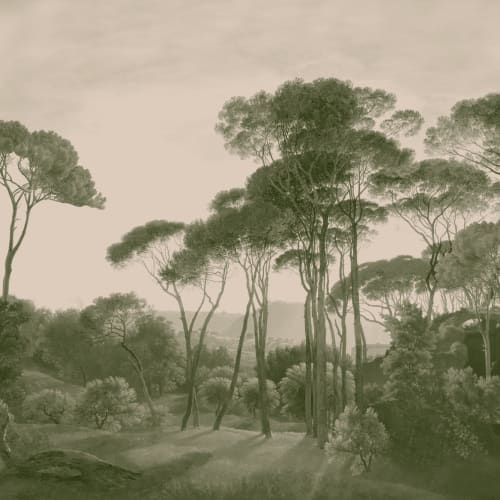 Green Tivoli Forest Landscape Painting Mural